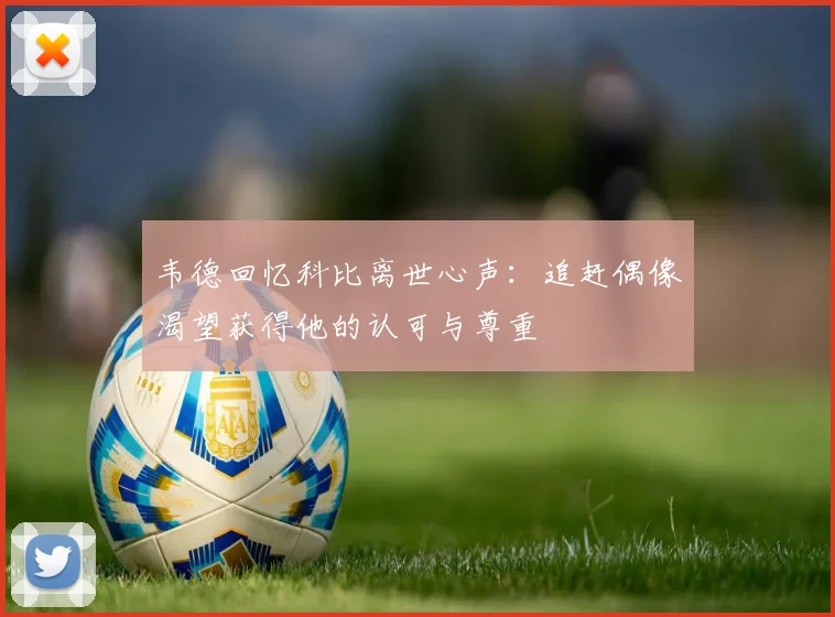 韦德回忆科比离世心声：追赶偶像渴望获得他的认可与尊重